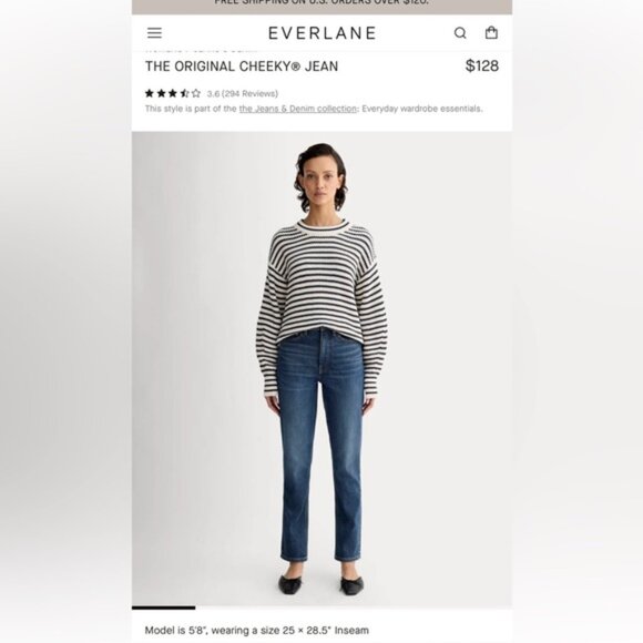 Everlane Organic Cotton Cheeky Jean - Picture 2 of 3